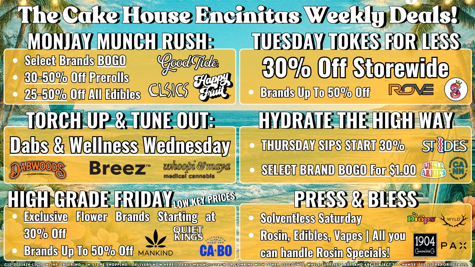 The Cake House - Encinitas TCH Encinitas Weekly Deals!