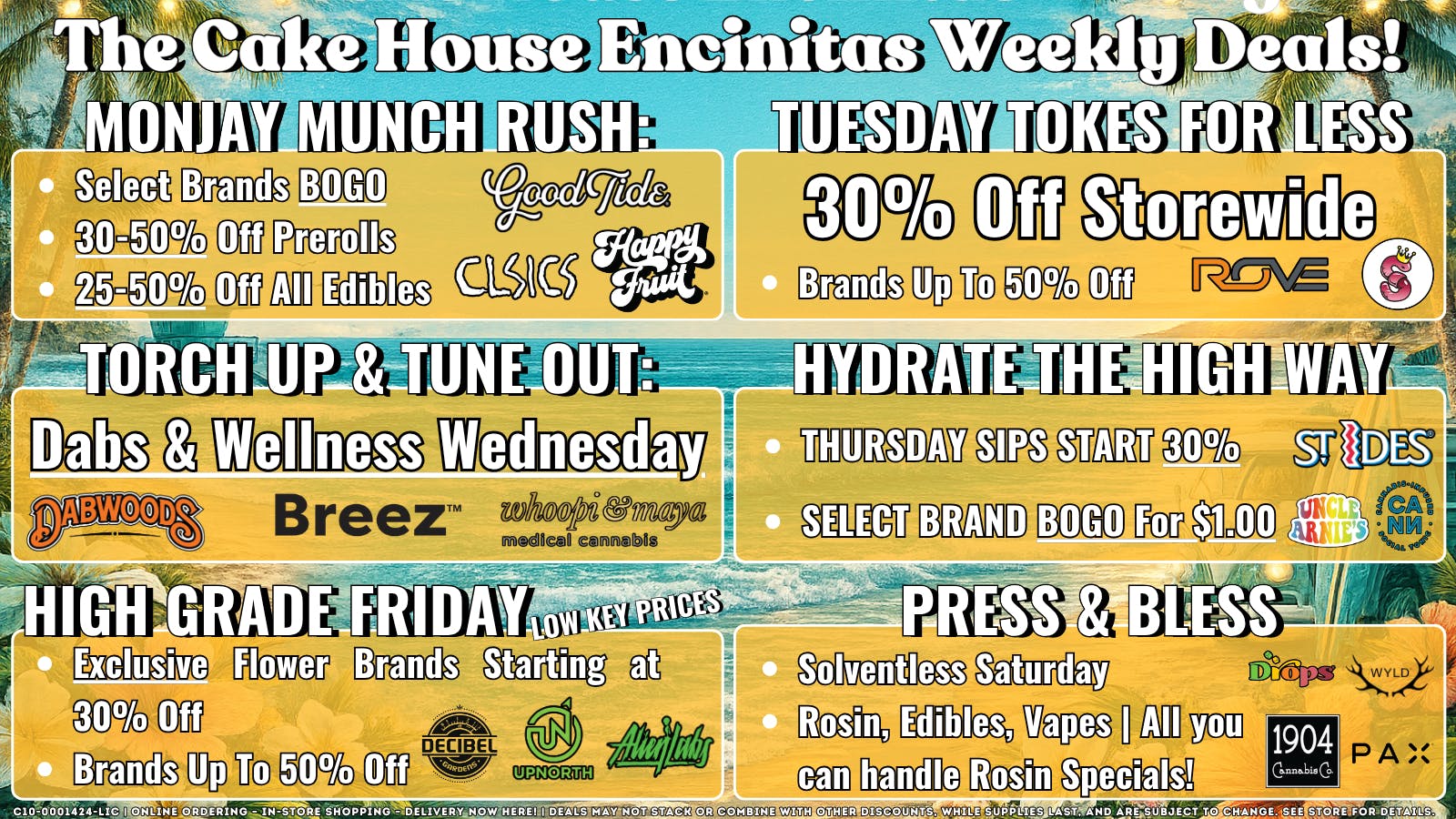 The Cake House - Carlsbad TCH Encinitas Weekly Deals!