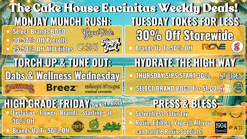 The Cake House - Encinitas TCH Encinitas Weekly Deals!