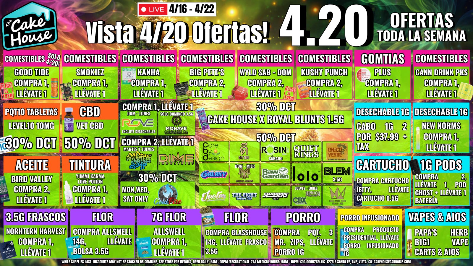The Cake House - Vista ¡Ofertas semanales TCH Vista!