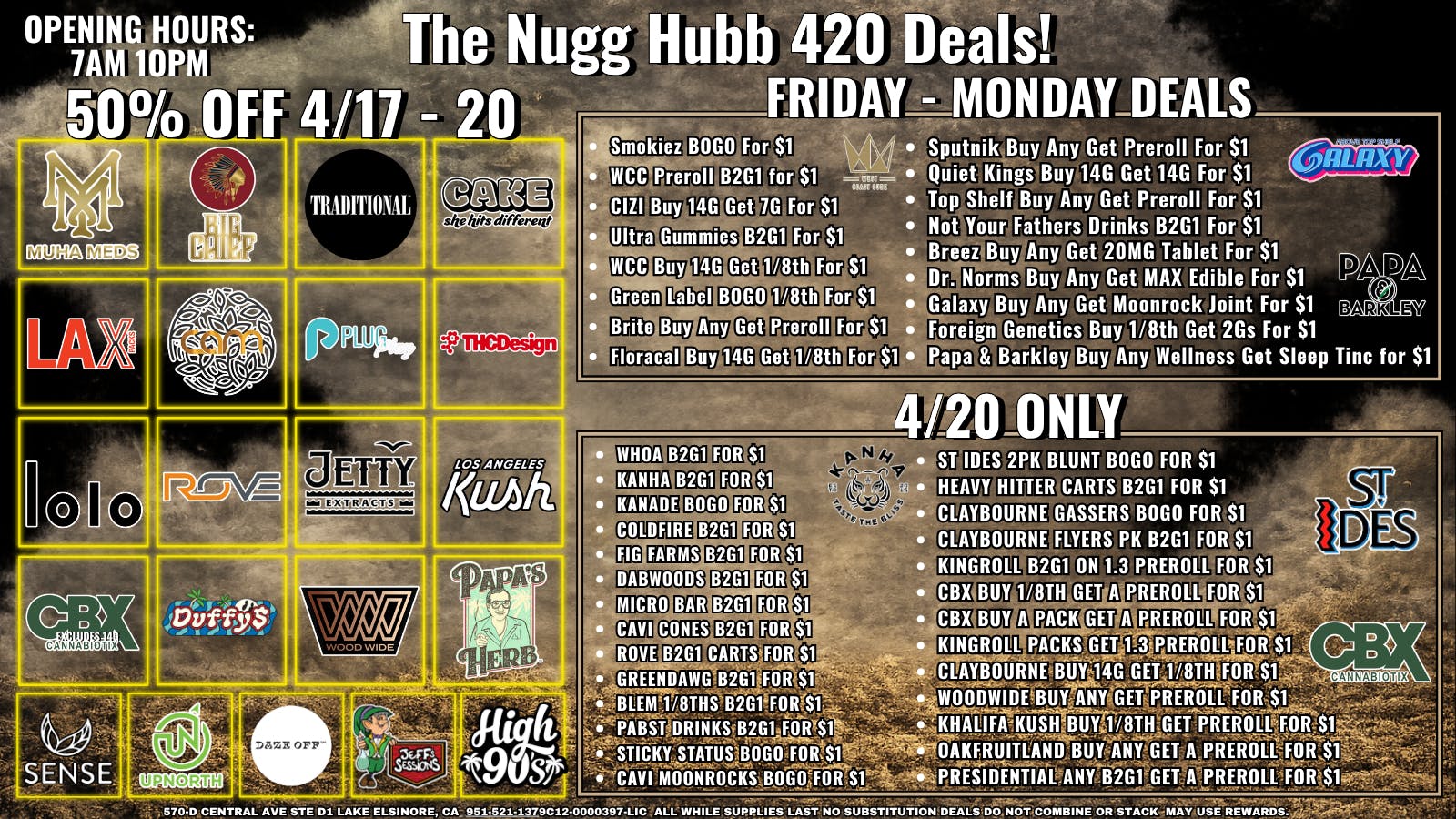 The Nugg Hubb The Nugg Hubb 420 Weekend Deals!