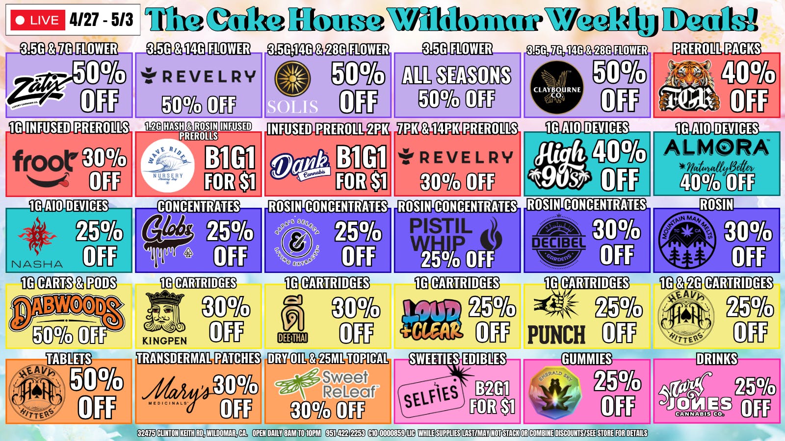 The Cake House - Wildomar TCH Wildomar Top 30 Deals!