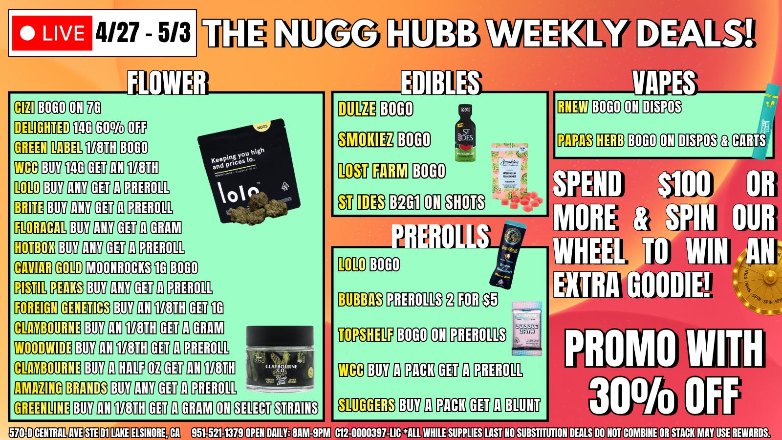The Nugg Hubb The Nugg Hubb Weekly Deals!