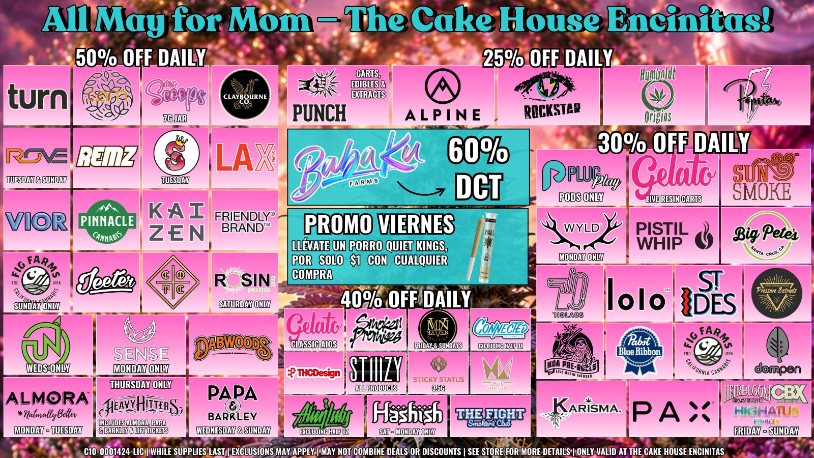 The Cake House - Encinitas TCH Encinitas May Deals!