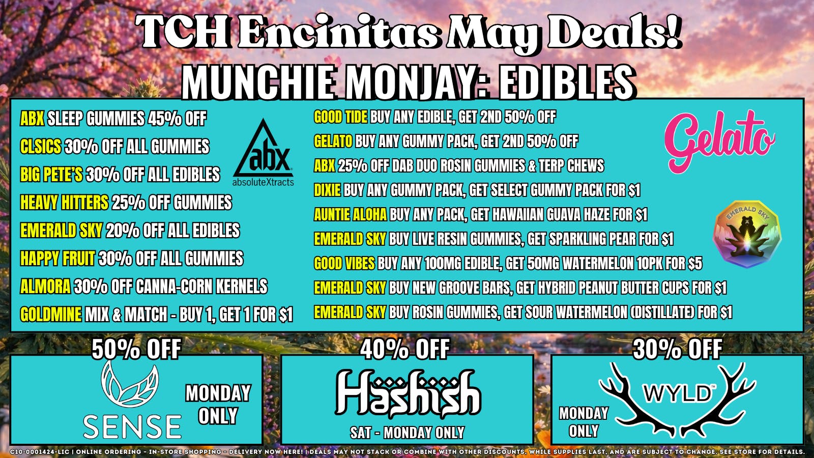 The Cake House - Encinitas Munchie Monjay: Edibles + 40% OFF FTP!