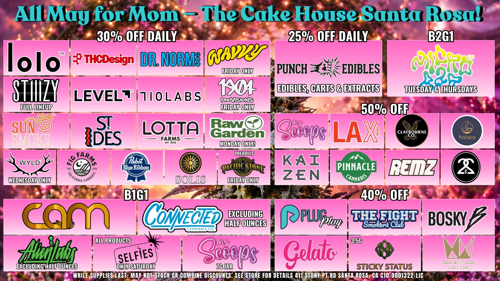 The Cake House - Santa Rosa TCH Santa Rosa May Deals!