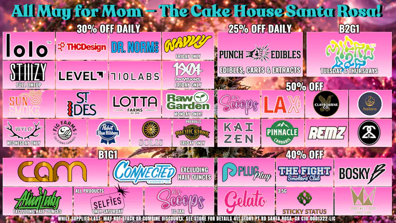 The Cake House - Santa Rosa TCH Santa Rosa May Deals!
