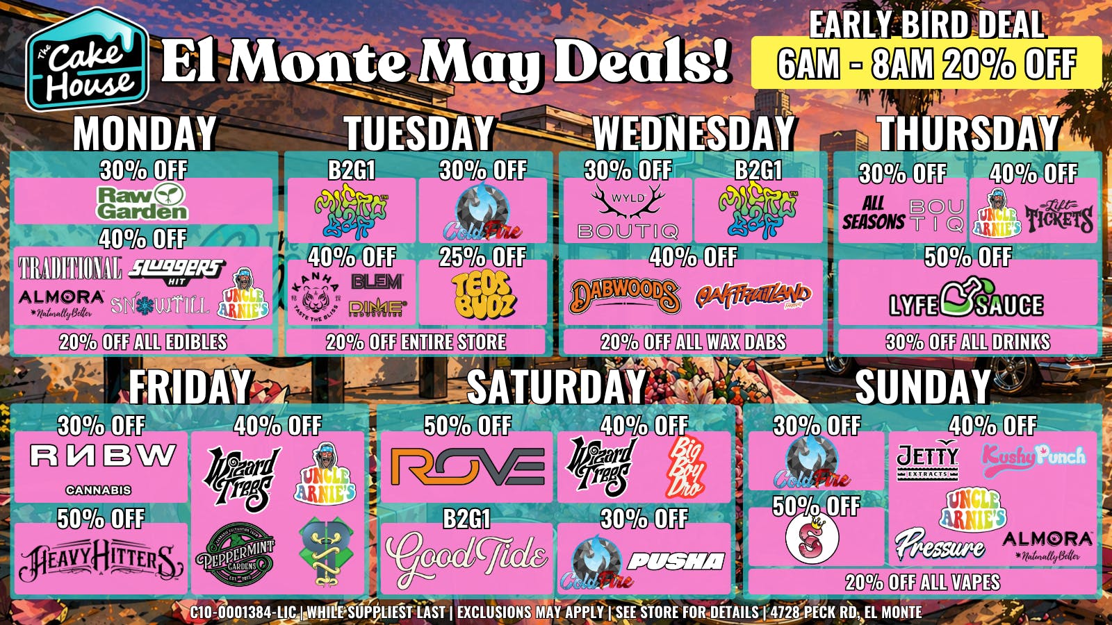 The Cake House - El Monte *NOW OPEN* TCH El Monte Weekly Deals!