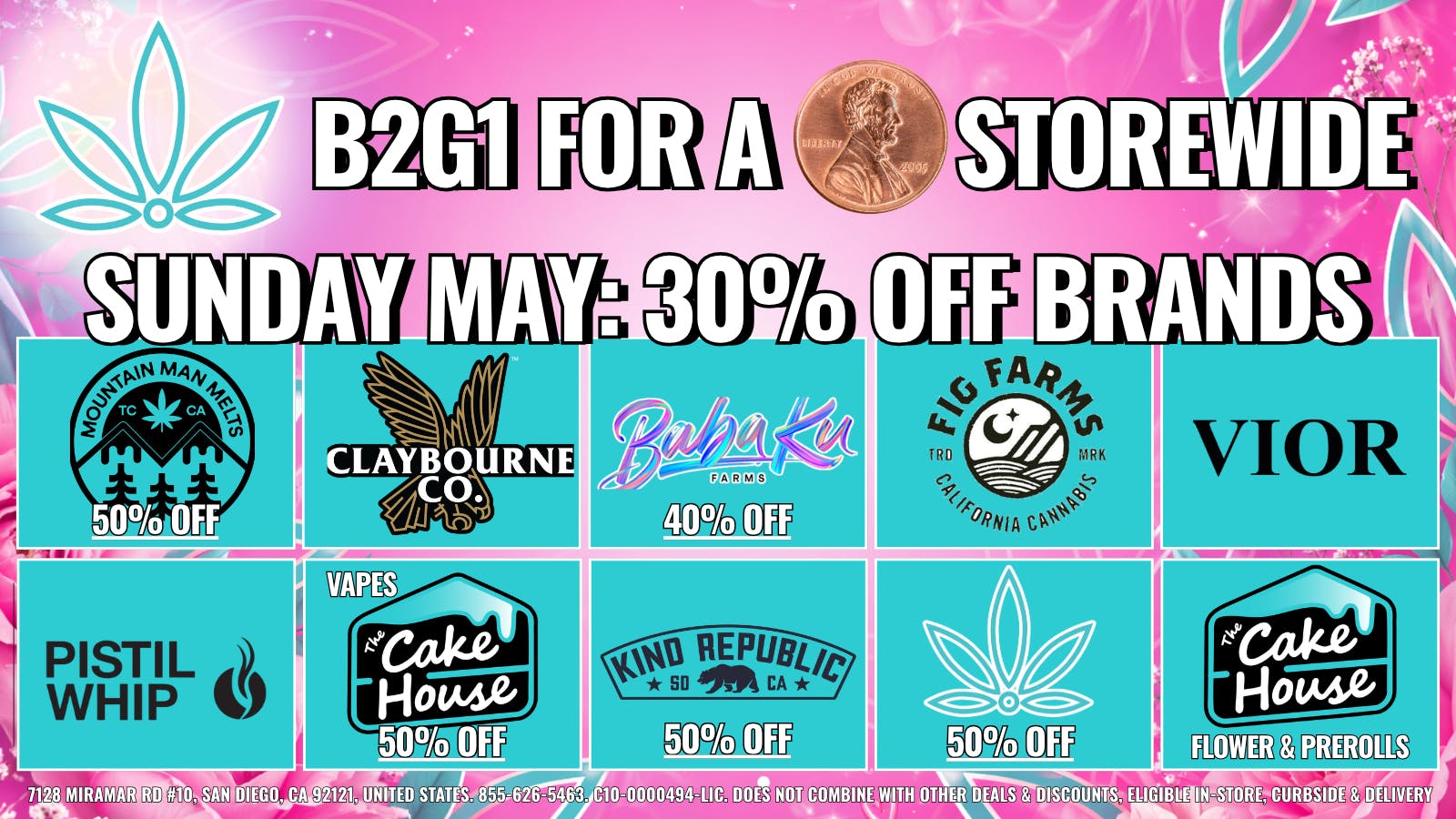 Mankind Dispensary SUNDAY - BUY 2 GET 1 FOR $0.01
