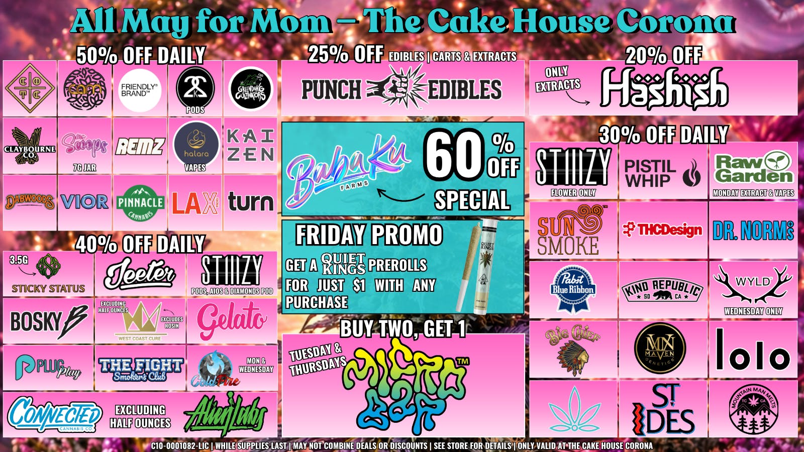 The Cake House - Corona TCH Corona May Deals!