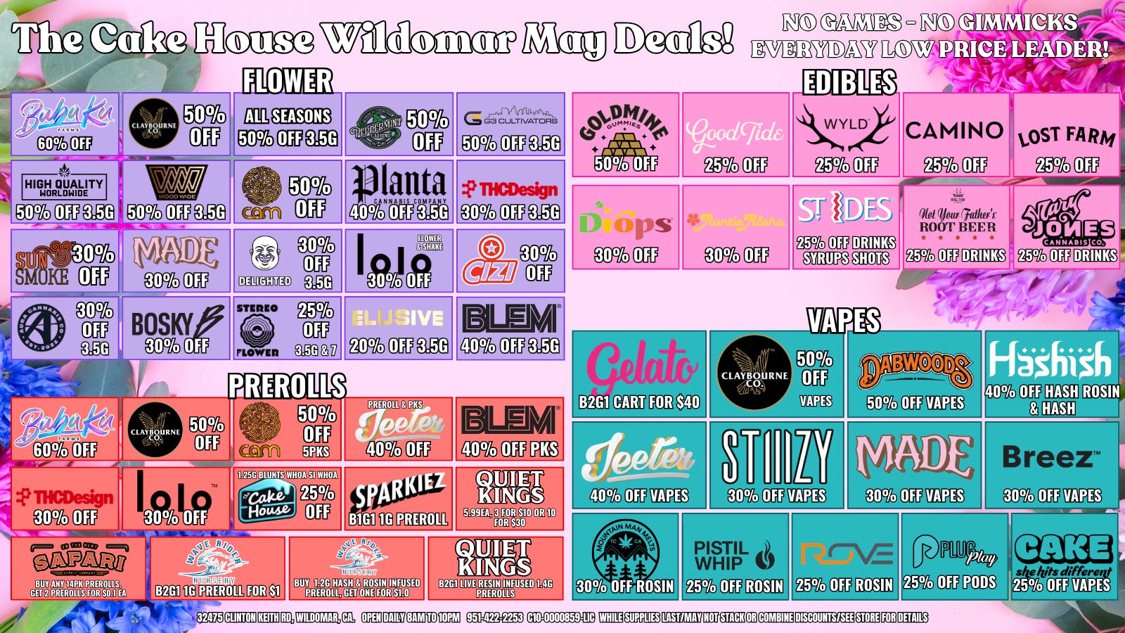 The Cake House - Wildomar TCH Wildomar New Monthly DEALS!