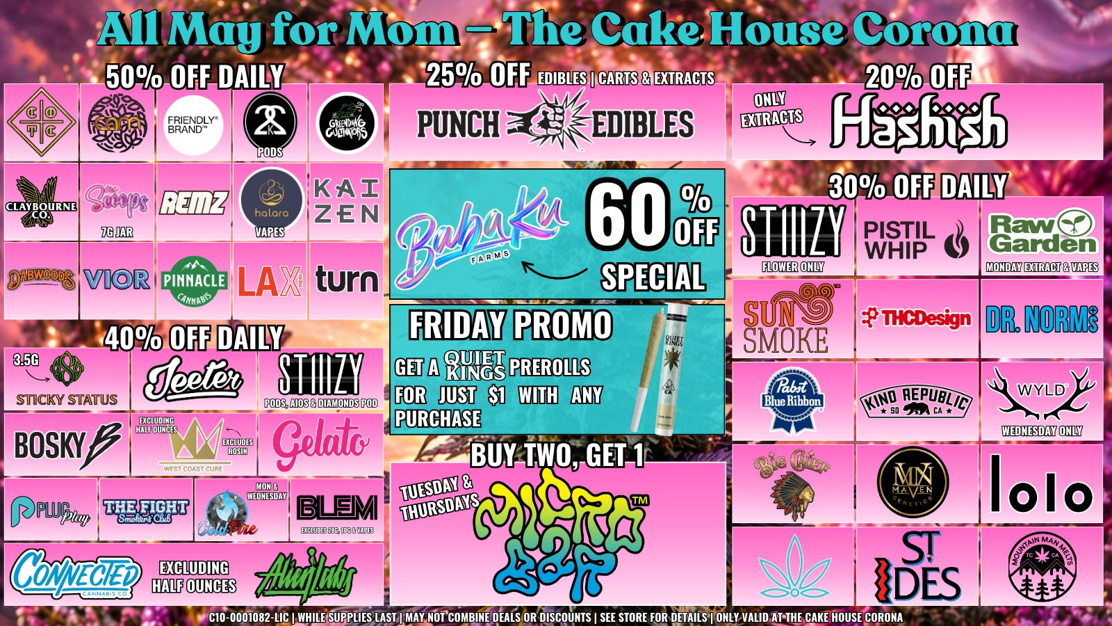 The Cake House - Corona TCH Corona May Deals!
