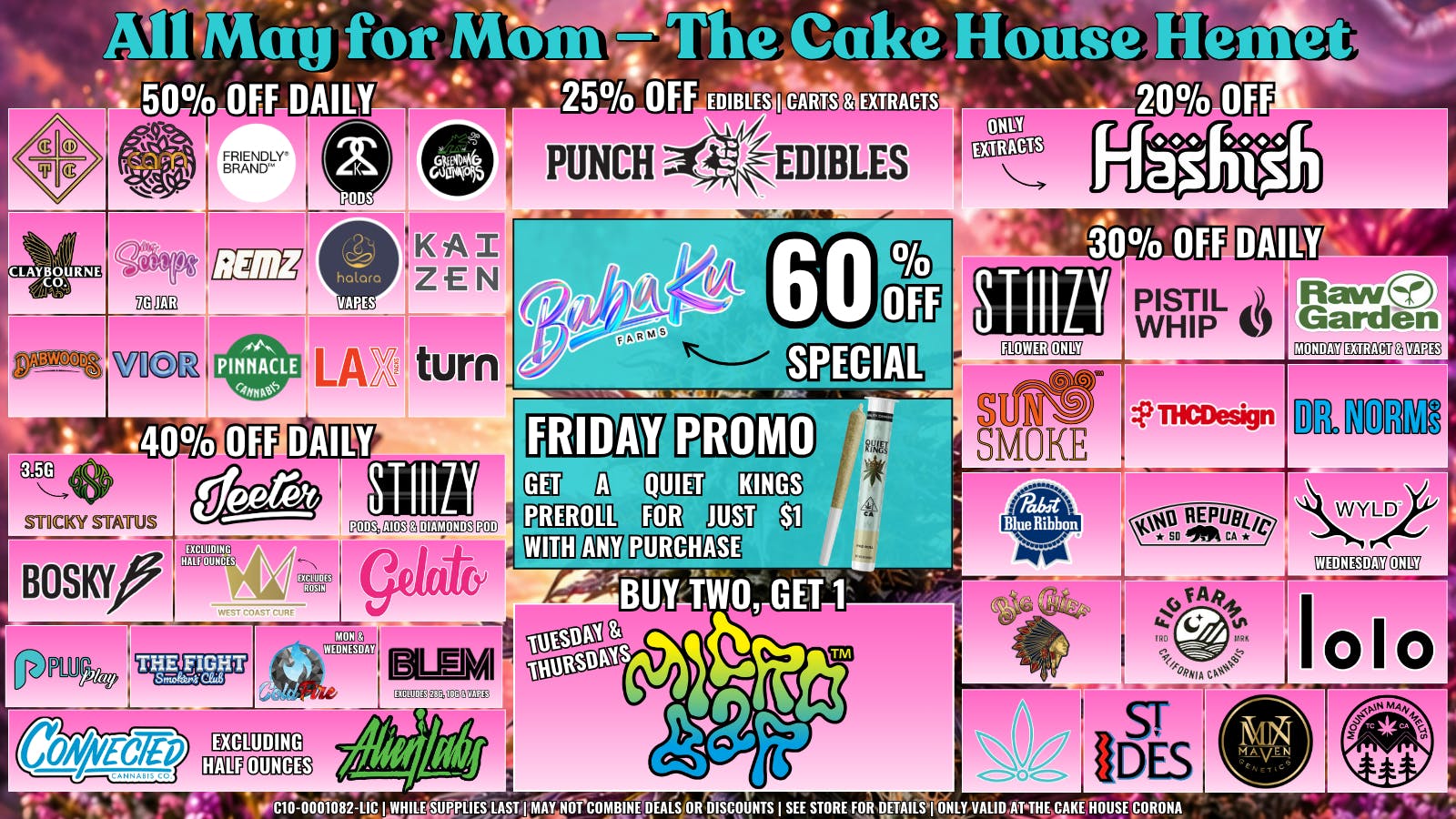 The Cake House - Hemet TCH Hemet May Monthly Deals!