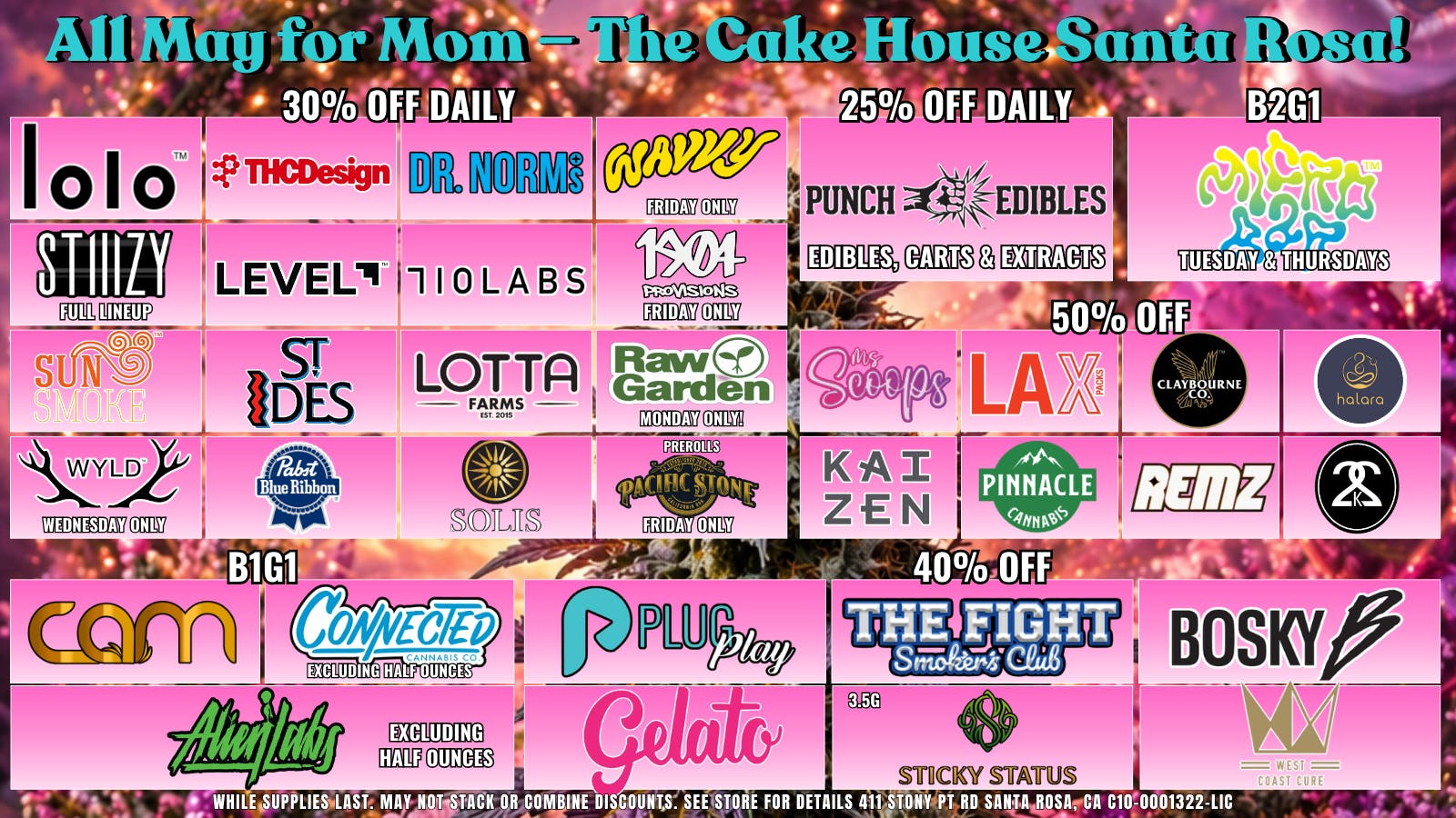 The Cake House - Santa Rosa TCH Santa Rosa May Deals!