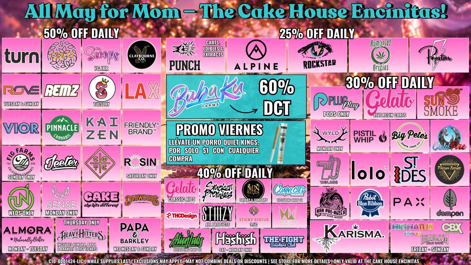 The Cake House - Encinitas TCH Encinitas May Deals!