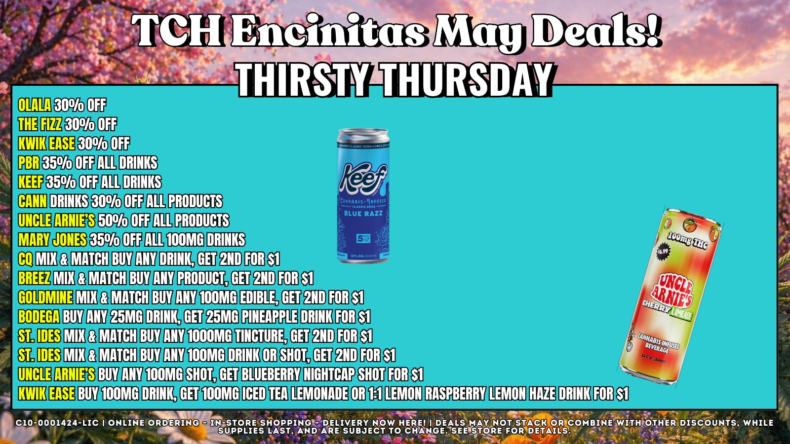 The Cake House - Encinitas Thirsty Thursdays + 40% OFF FTP!