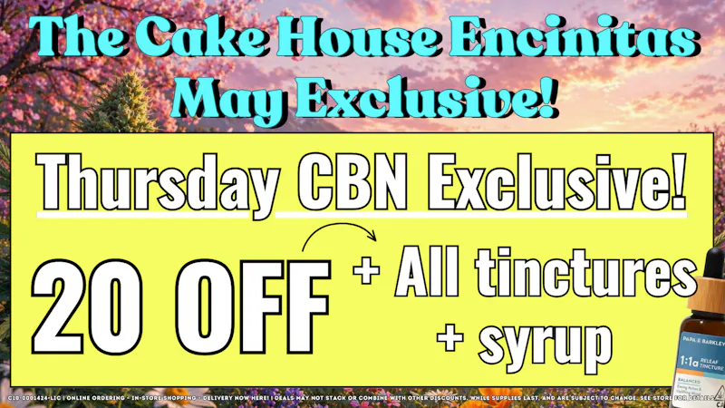 The Cake House - Encinitas TCH Encinitas Thursday Exclusive!