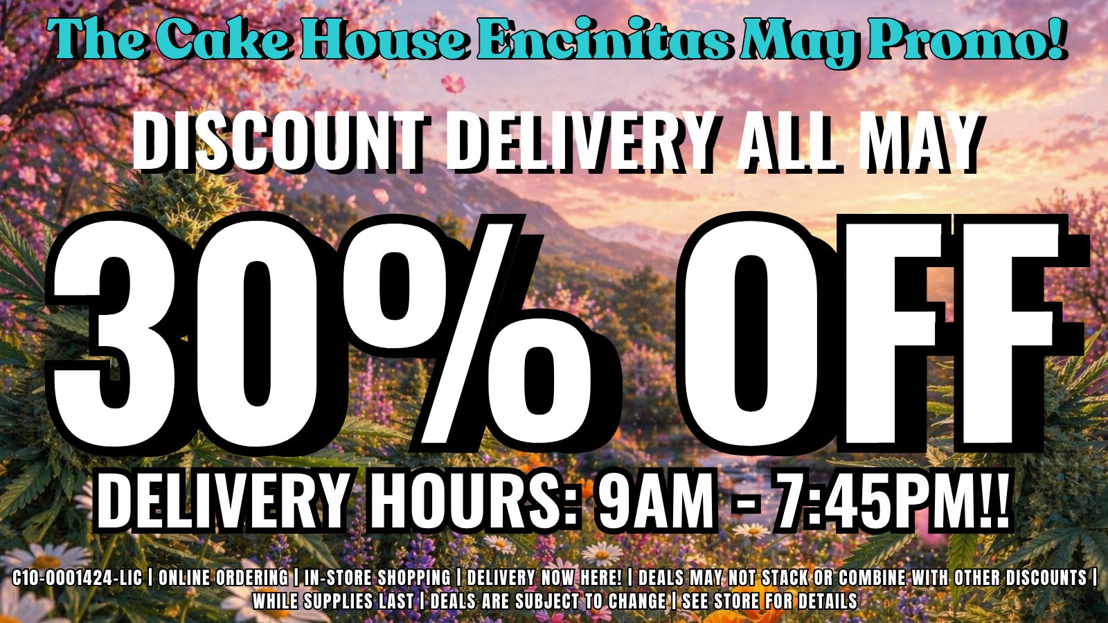 The Cake House - Carlsbad TCH Encinitas Delivery Discount!
