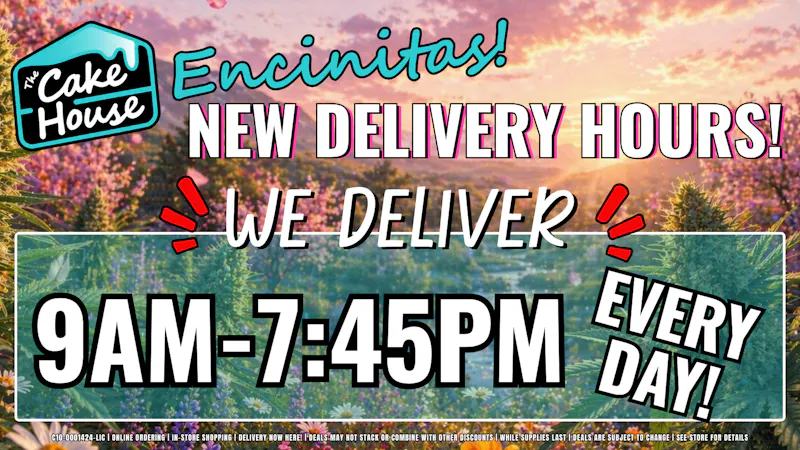 The Cake House - Solana Beach TCH Encinitas New Delivery hours!