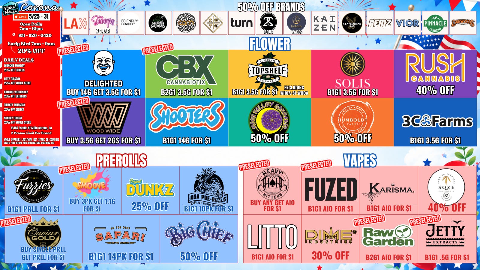 The Cake House - Corona TCH Corona Weekly Deals!