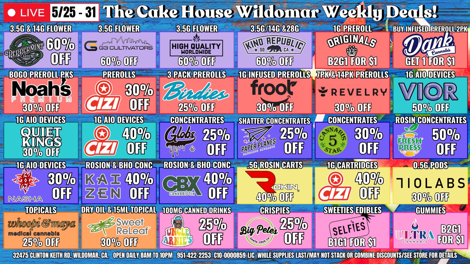 The Cake House - Wildomar TCH Wildomar Top 30 Deals!