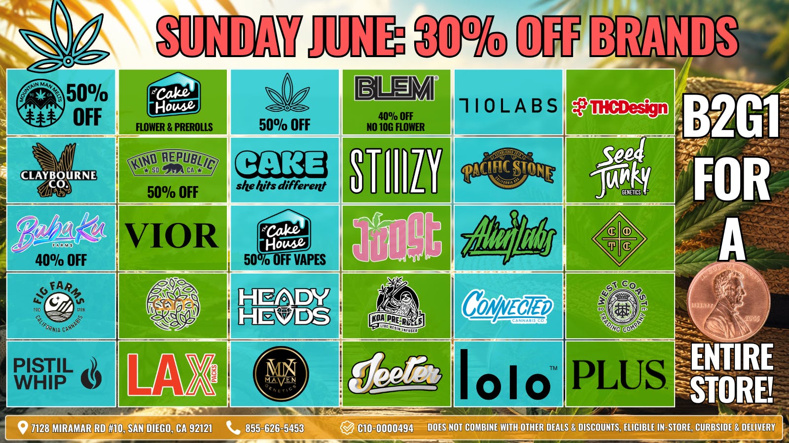 Mankind Dispensary SUNDAY - BUY 2 GET 1 FOR $0.01