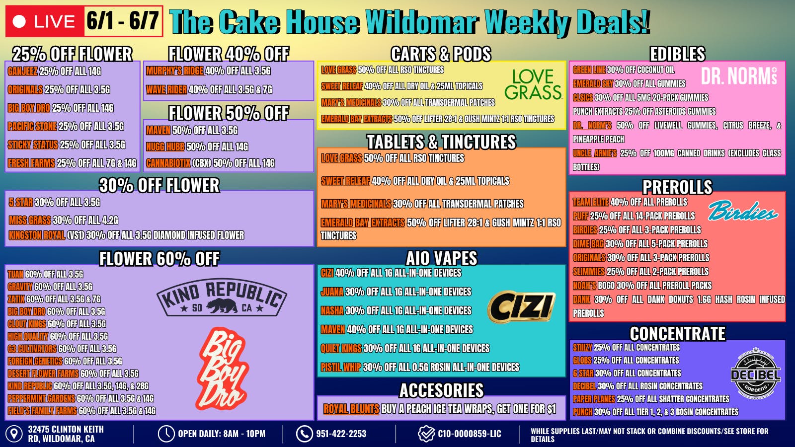 The Cake House - Wildomar TCH Wildomar Extra Deals!