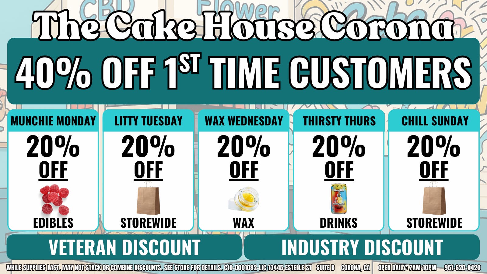 The Cake House - Corona TCH Corona 1st time customer deal!