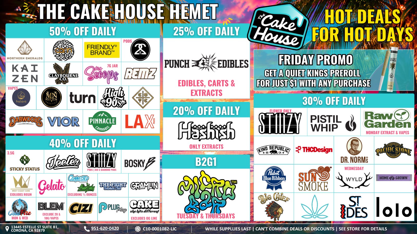 The Cake House - Hemet TCH Hemet Monthly Deals!