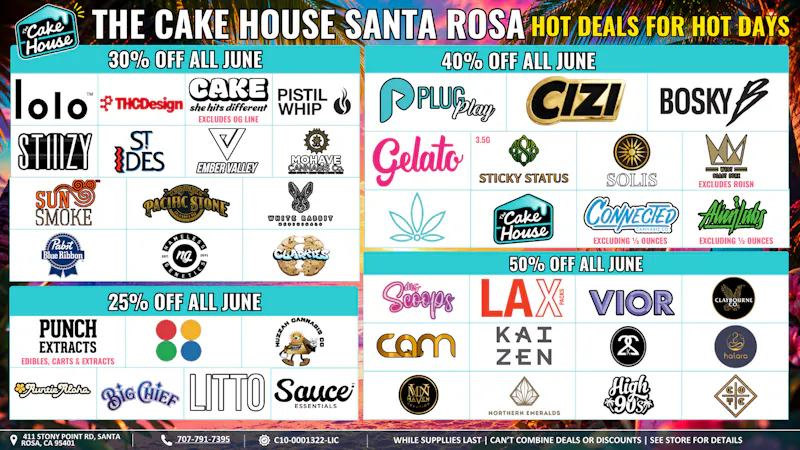 The Cake House - Santa Rosa TCH Santa Rosa June Deals!