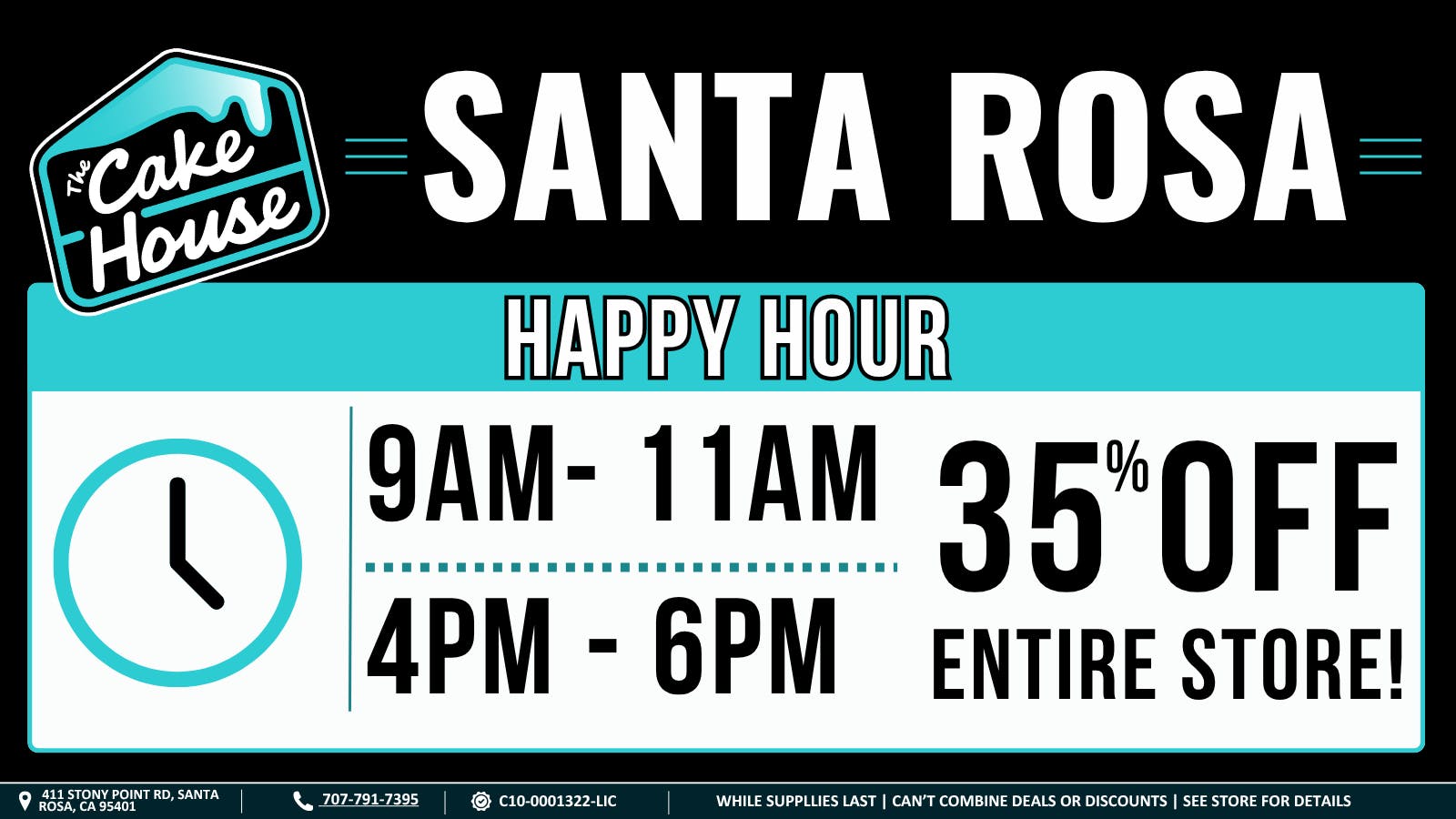 The Cake House - Santa Rosa TCH Santa Rosa Happy Hour!