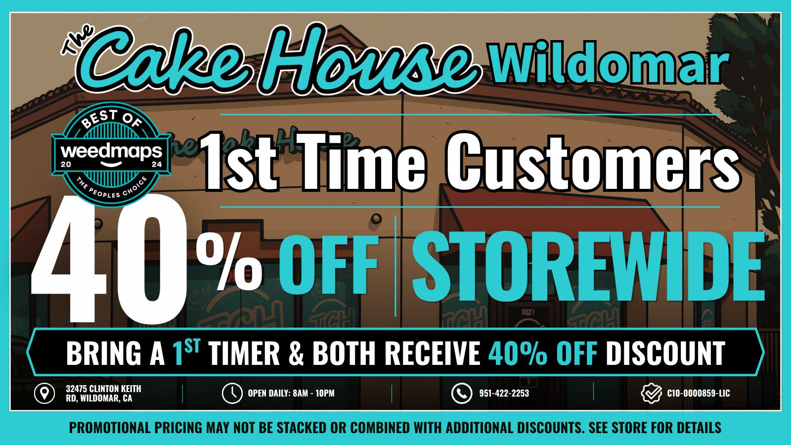 The Cake House - Wildomar TCH Wildomar 40% off 1st time customers!