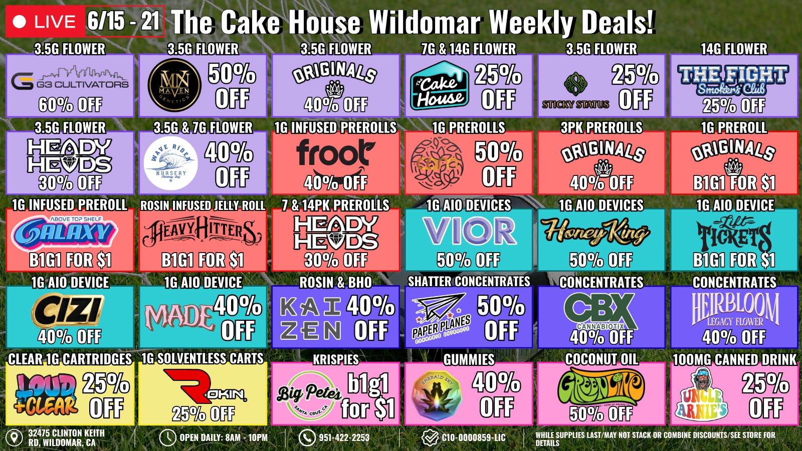 The Cake House - Wildomar TCH Wildomar Top 30 Deals!
