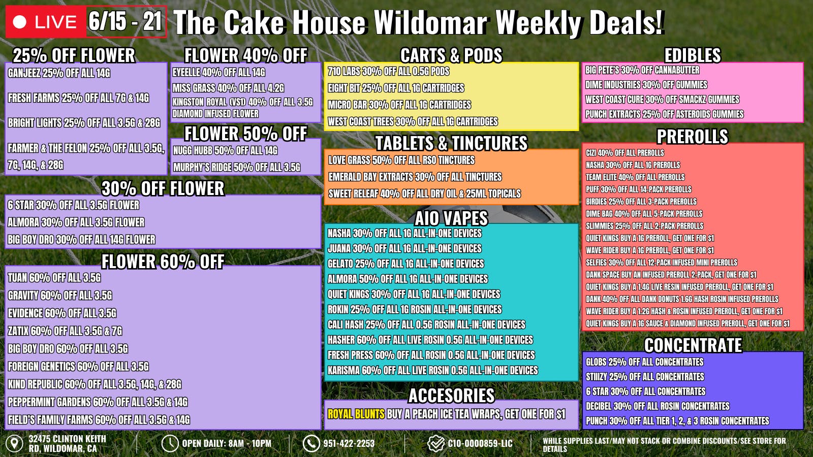 The Cake House - Wildomar TCH Wildomar Extra Deals!