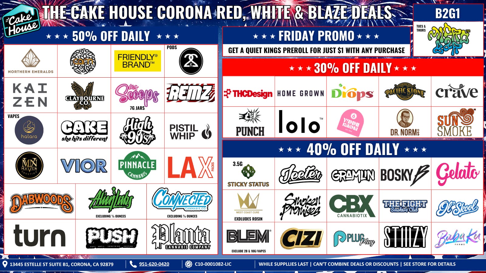 The Cake House - Corona TCH Corona July Deals!
