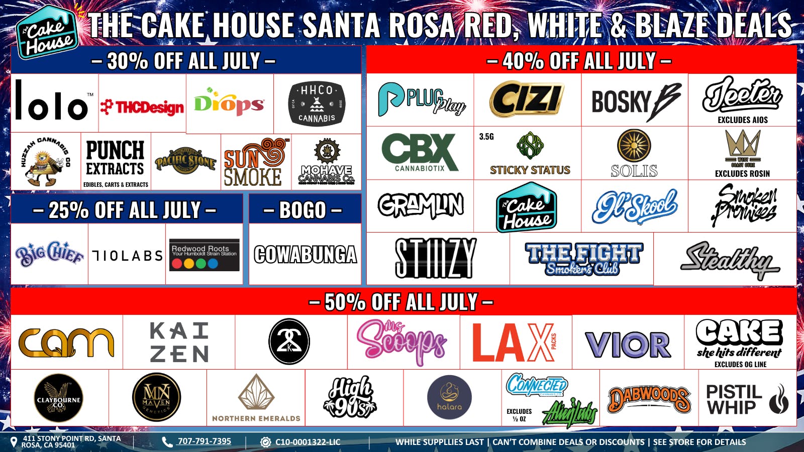 The Cake House - Santa Rosa TCH Santa Rosa July Deals!