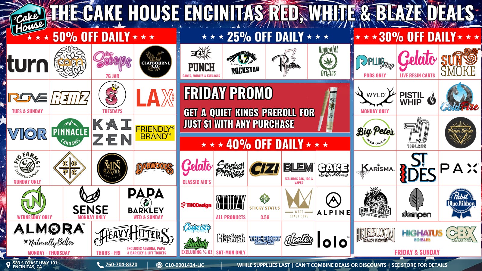 The Cake House - Carlsbad TCH Encinitas July Deals!