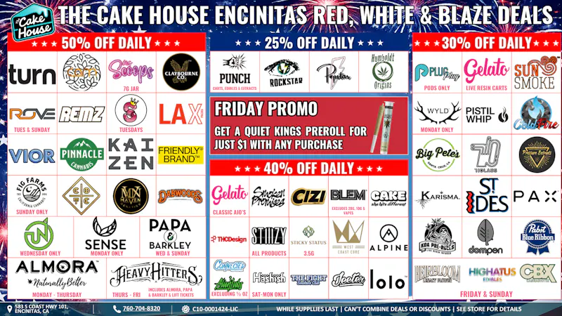 The Cake House - Carlsbad TCH Encinitas July Deals!