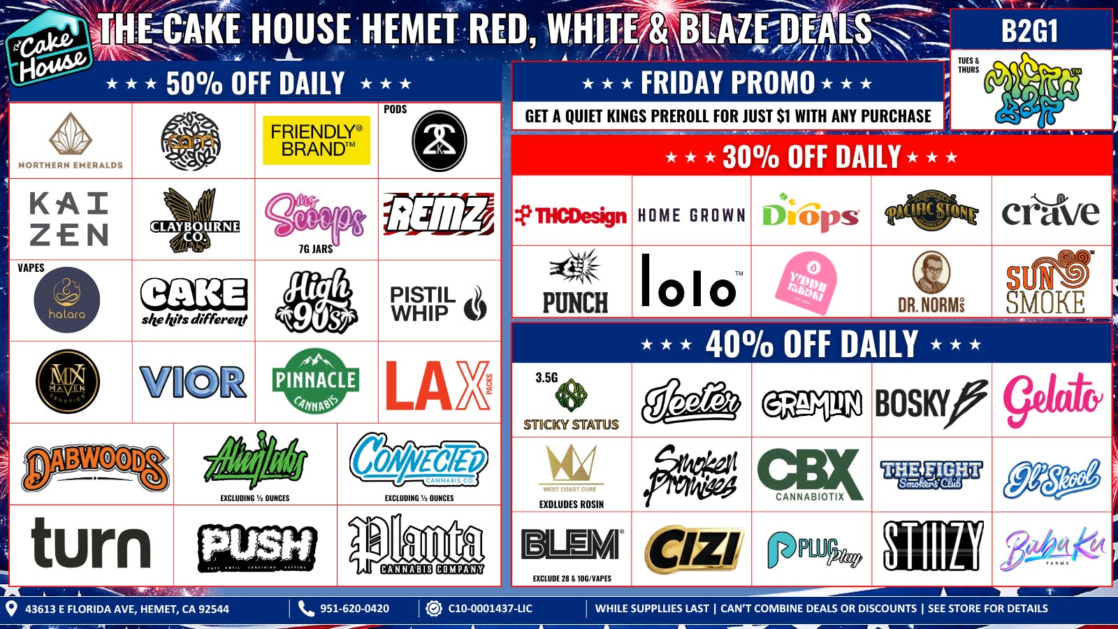 The Cake House - Hemet TCH Hemet Monthly Deals!