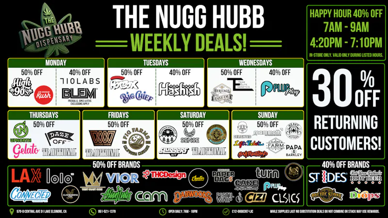 The Nugg Hubb The Nugg Hubb Weekly Deals!