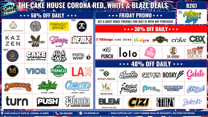 The Cake House - Corona The Cake House Corona Weekly Deals!