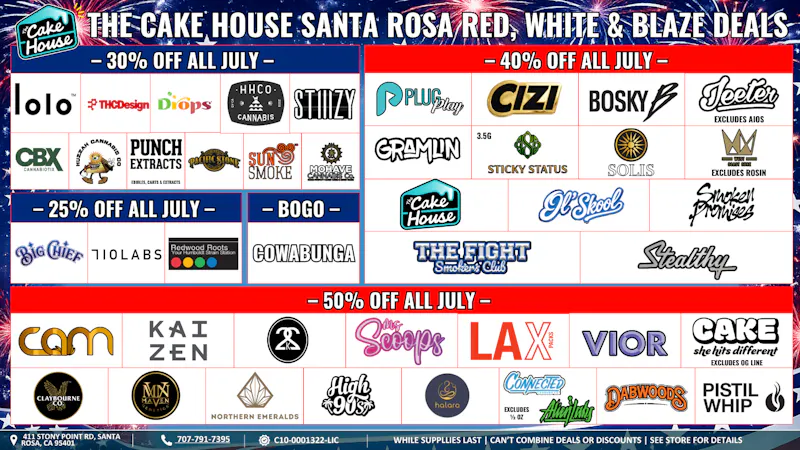 The Cake House - Santa Rosa TCH Santa Rosa July Deals!