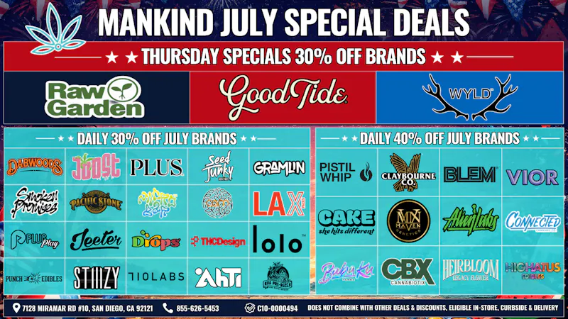 Mankind Delivery Thursday Specials 30% Off Brands!