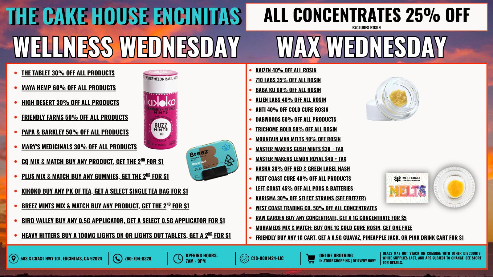 The Cake House - Encinitas Wax & Wellness Wednesdays + 40% OFF FTP!