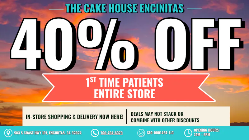 The Cake House - Carlsbad TCH 40% off 1st time customers deal!