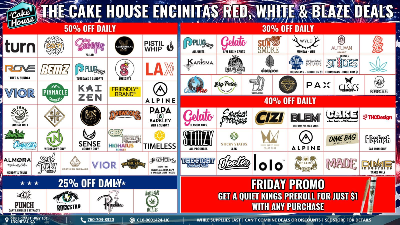 The Cake House - Encinitas TCH Encinitas July Deals!