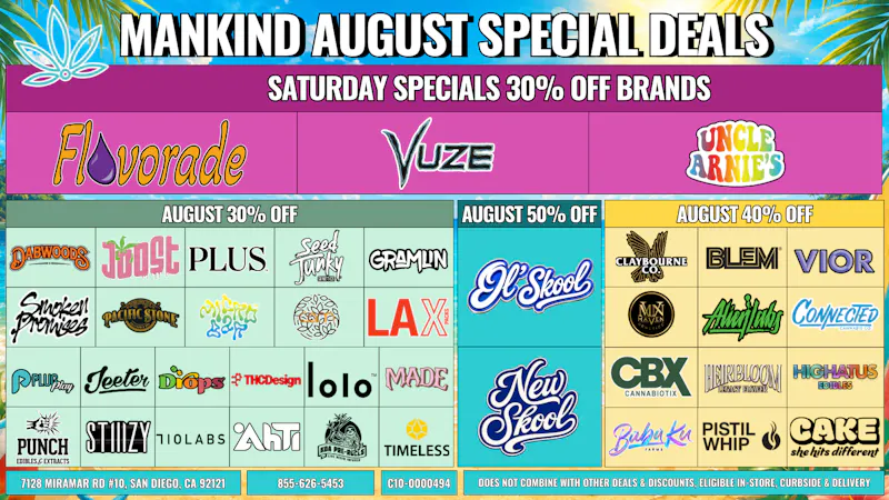 Mankind Delivery Saturday Specials 30% Off Brands!