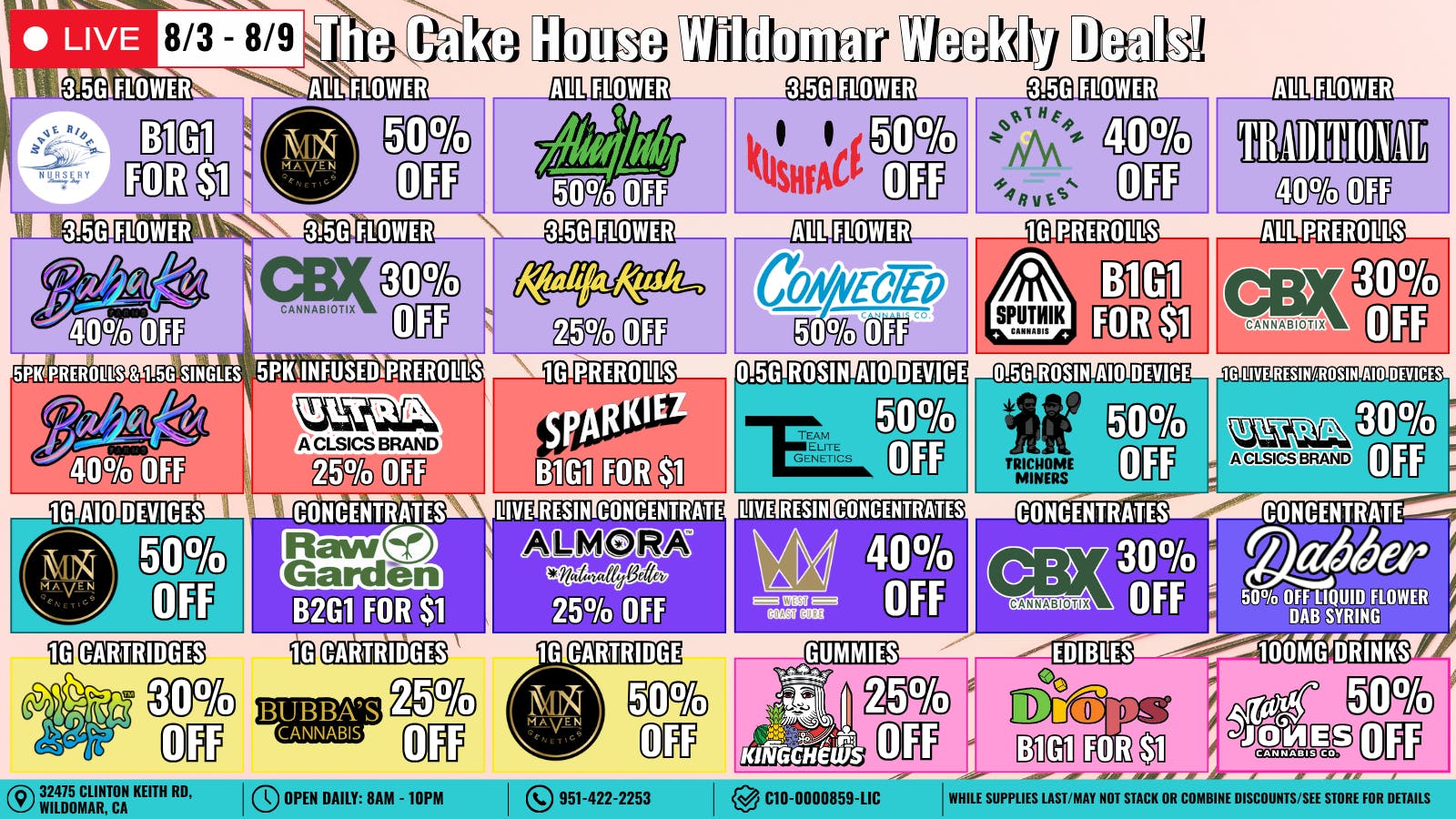 The Cake House - Wildomar TCH Wildomar Top 30 Deals!