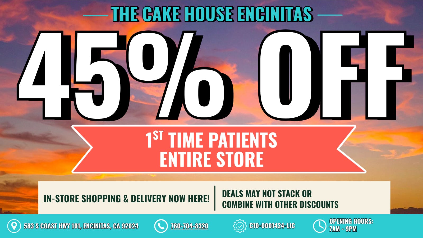 The Cake House - Encinitas TCH Encinitas Summer Deal!