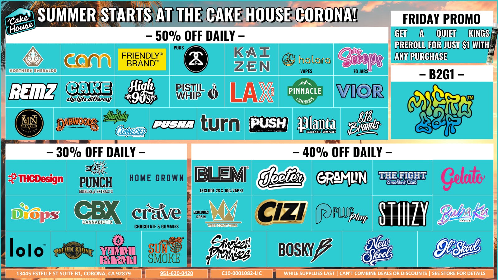 The Cake House - Corona TCH Corona August Deals!